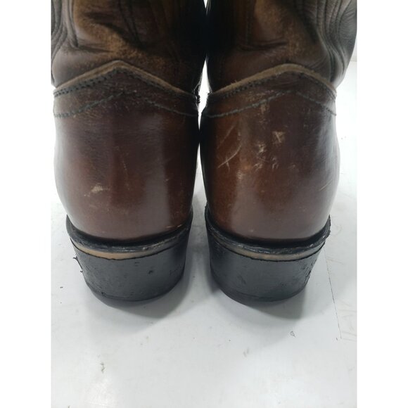 Vintage Acme Men’s 4916 Cordovan Brown Leather Western Boots Size 9 1/2 D main image 8